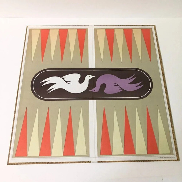 Vtg 1975 Backgammon Board Game S and R Games Selchow Righter Complete - Picture 8 of 15